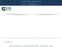 Tablet Screenshot of hrtrader.com